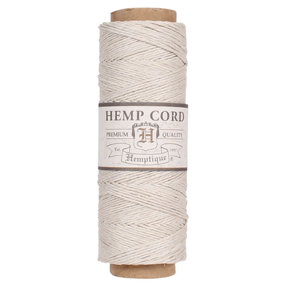 0.5 mm (1/64") Natural Hemp Twine/Cord Spool  62.5 m (205 ft)