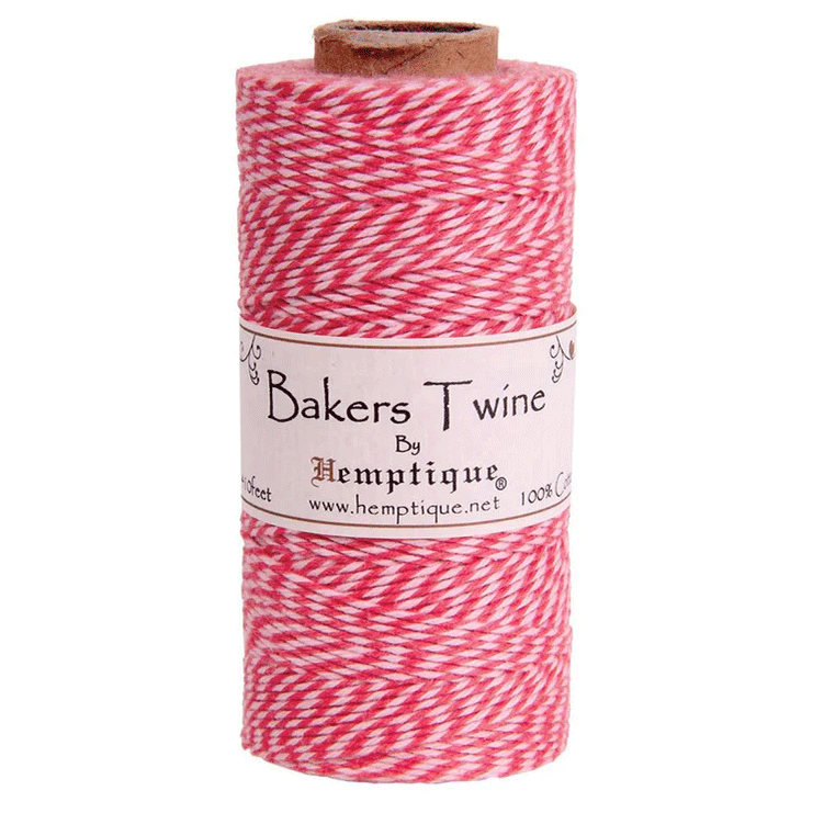 1 mm (3/64") Rose Point Cotton Bakers Twine/Cord Spool 125 m (410 ft)