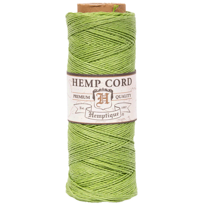 0.5 mm (1/64") Lime Green Hemp Twine/Cord Spool 62.5 m (205 ft)