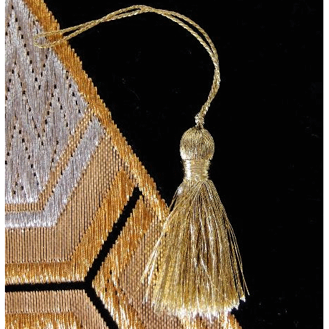 2 Inch Gold Metallic Tassels 12 Pack