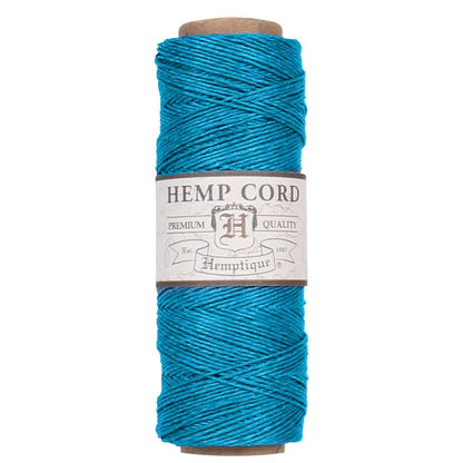 0.5 mm (1/64") Turquoise Hemp Twine/Cord Spool 62.5 m (205 ft)