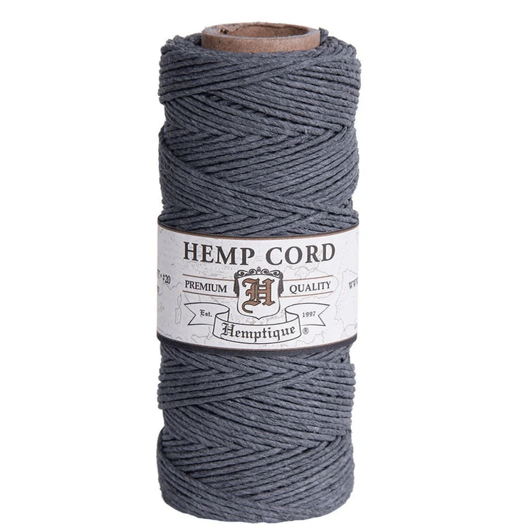 1 mm (3/64") Gray Hemp Twine/Cord Spool 62.5 m (205 ft)