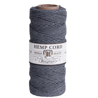 1 mm (3/64") Gray Hemp Twine/Cord Spool 62.5 m (205 ft)