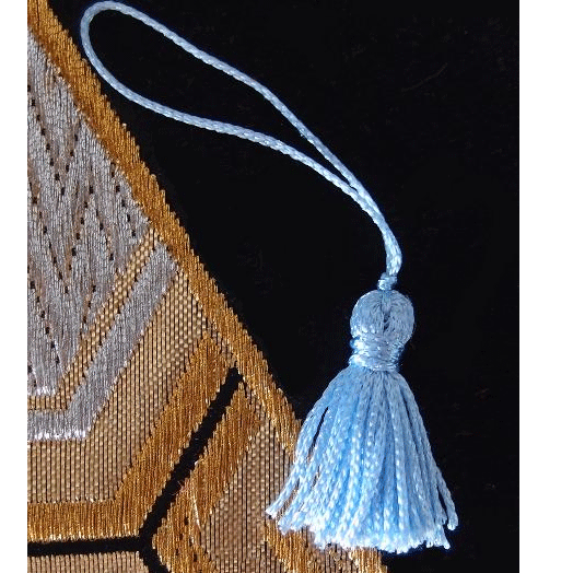 2 Inch Blue Tassels 12 Pack