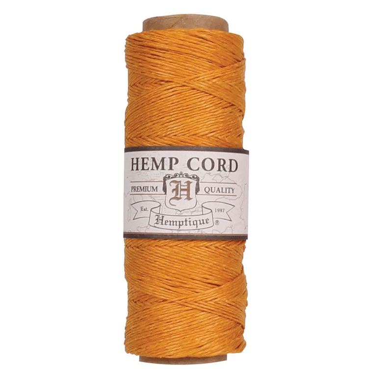 0.5 mm (1/64") Gold Hemp Twine/Cord Spool  62.5 m (205 ft)