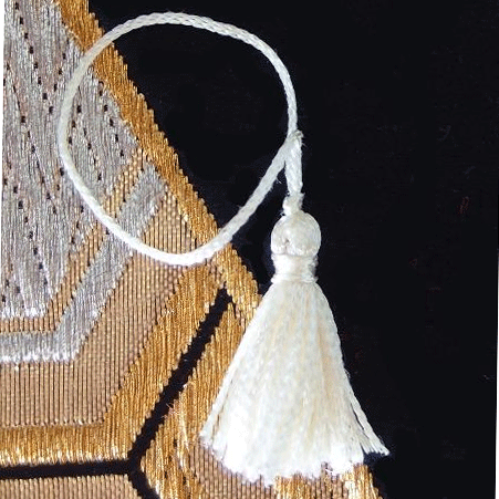 2 Inch Ivory Tassels 12 Pack