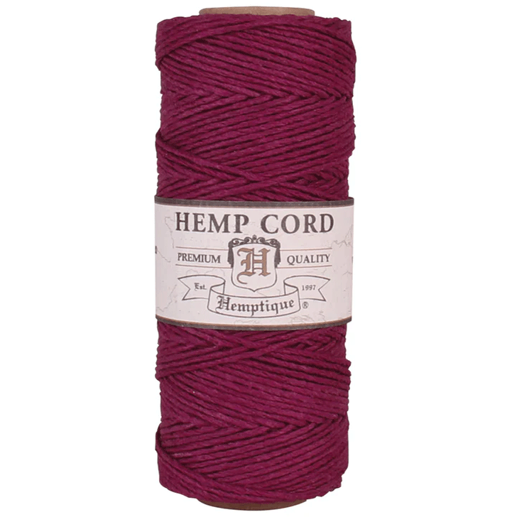 1 mm (3/64") Magenta Hemp Twine/Cord Spool 62.5 m (205 ft)