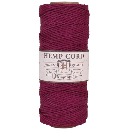 1 mm (3/64") Magenta Hemp Twine/Cord Spool 62.5 m (205 ft)