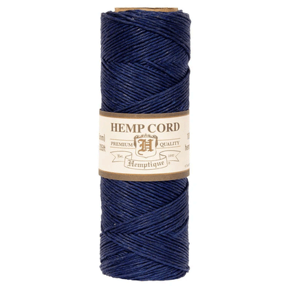 0.5 mm (1/64") Navy Blue Hemp Twine/Cord Spool  62.5 m (205 ft)