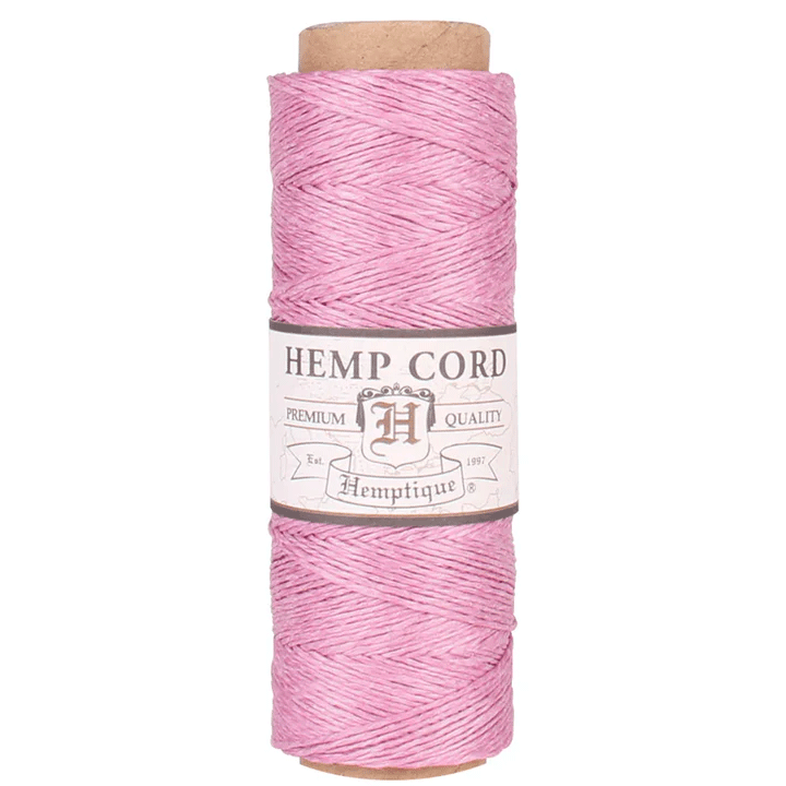 0.5 mm (1/64") Light Pink Hemp Twine/Cord Spool  62.5 m (205 ft)