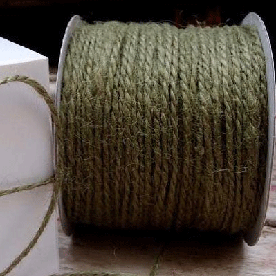 1.5 mm (1/16") Hunter Green Jute Twine/Cord/Rope 100 Yards