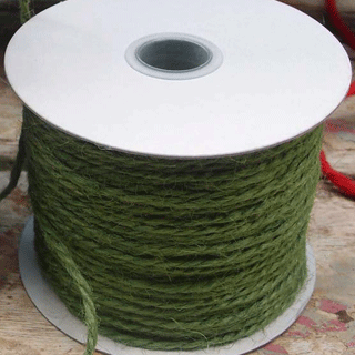 1.5 mm (1/16") Moss Jute Twine/Cord/Rope 100 Yards