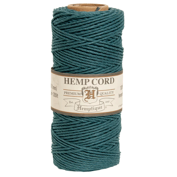 1 mm (3/64") Emerald Hemp Twine/Cord Spool 62.5 m (205 ft)