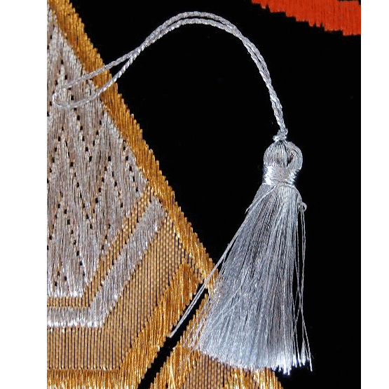 2 Inch Silver Metallic Tassels 12 Pack