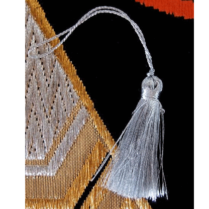 2 Inch Silver Metallic Tassels 12 Pack