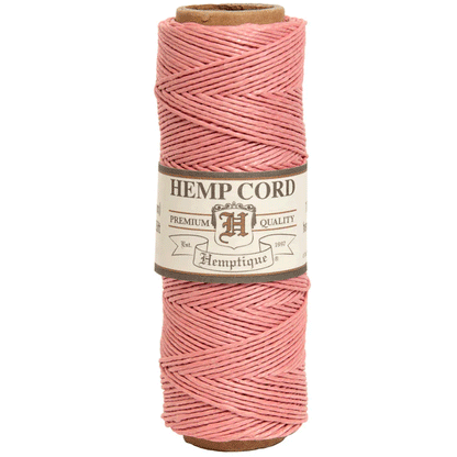 0.5 mm (1/64") Dusty Pink Hemp Twine/Cord Spool 62.5 m (205 ft)