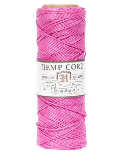 0.5 mm (1/64") Bright Pink Hemp Twine/Cord Spool 62.5 m (205 ft)