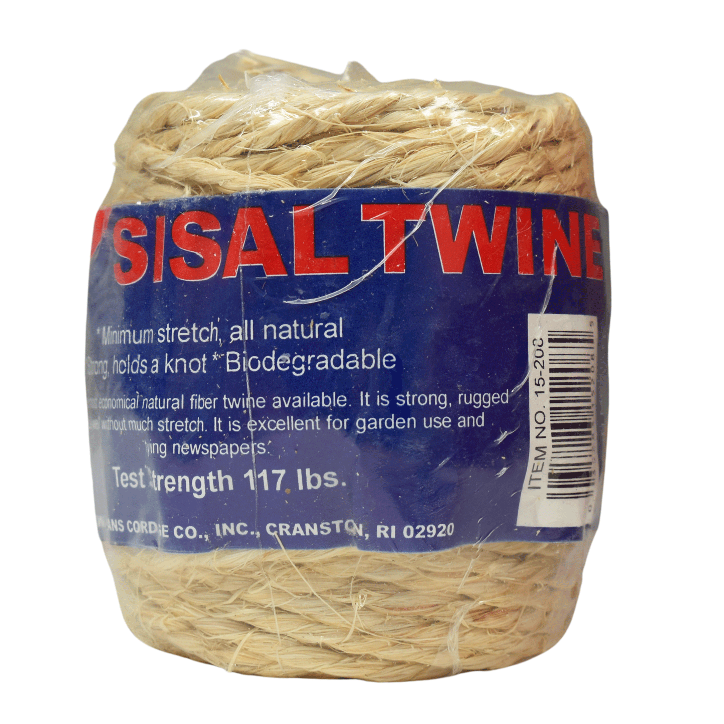 4 mm (5/32") Natural Sisal Twine/Cord 150 Feet