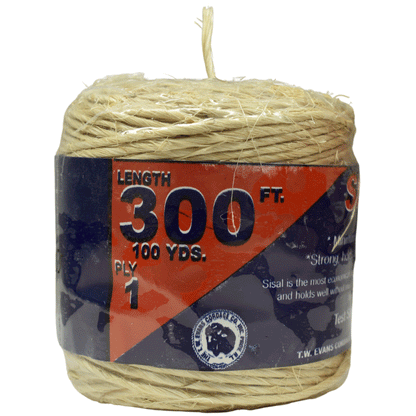 2 mm (5/64") Natural Sisal Twine/Cord 300 Feet