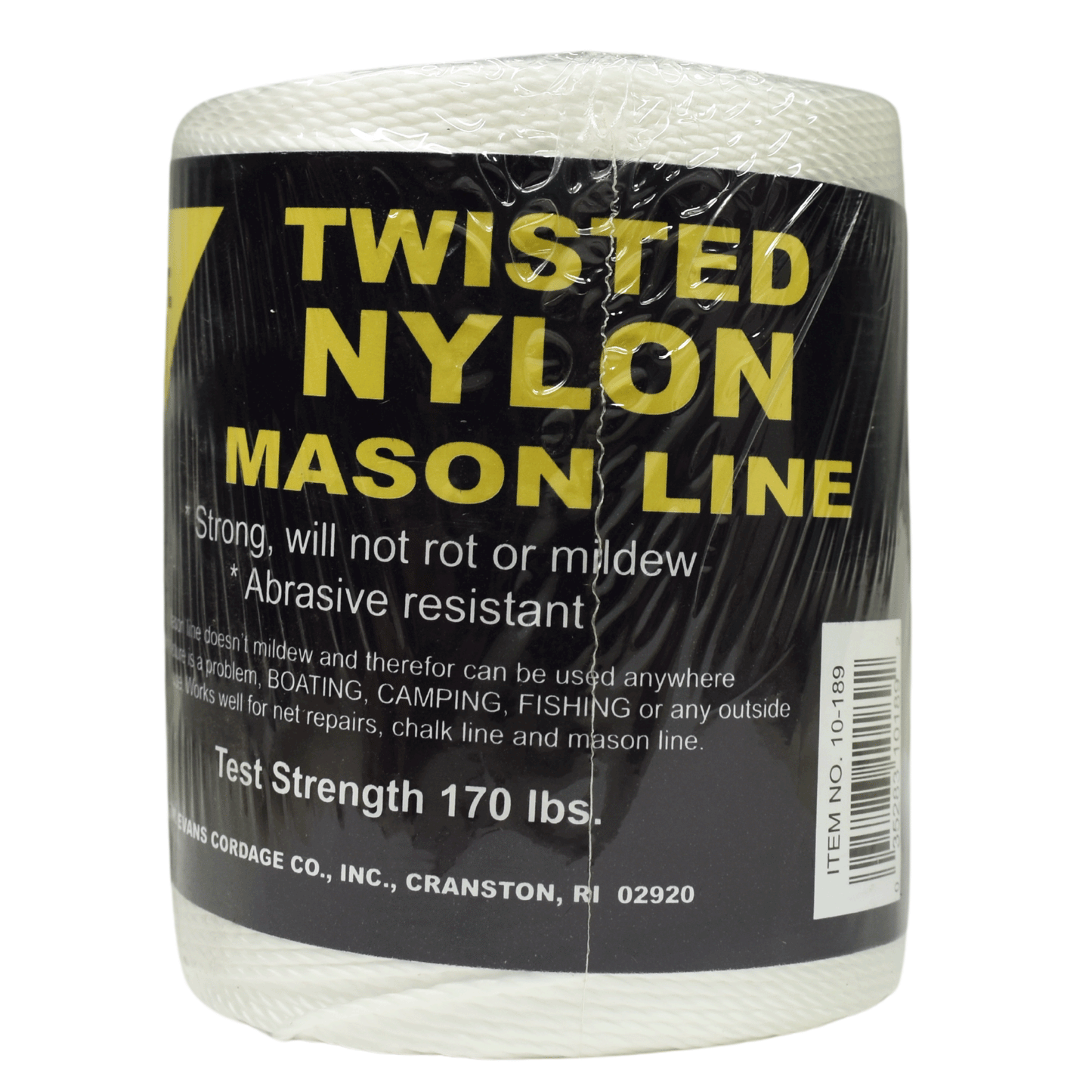 1.6 mm (1/16") #18 White Twisted Nylon Mason Line Twine/Cord Roll 1088 feet