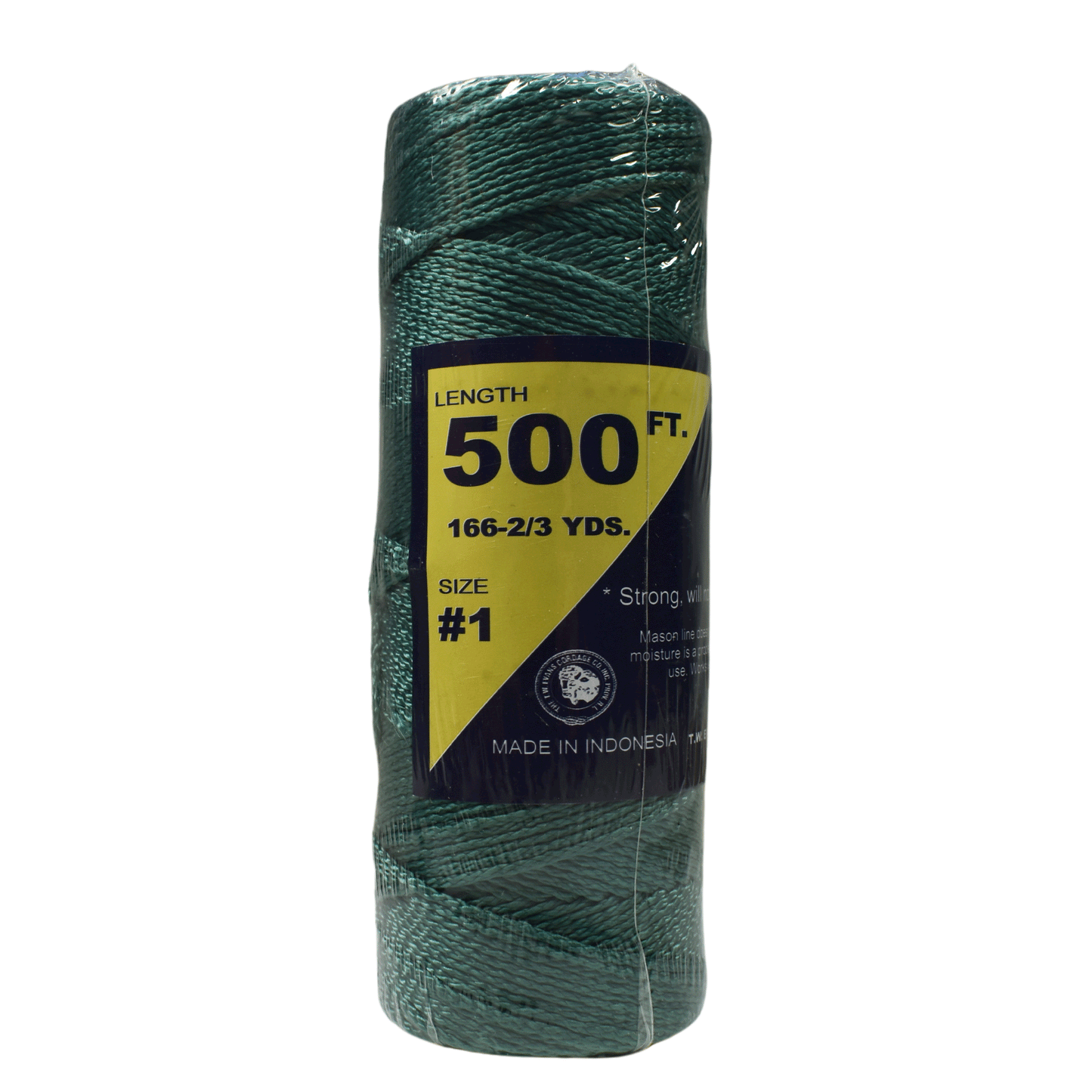 1.6 mm (1/16") #1 Green Braided Nylon Mason Line Twine/Cord Roll 500 feet