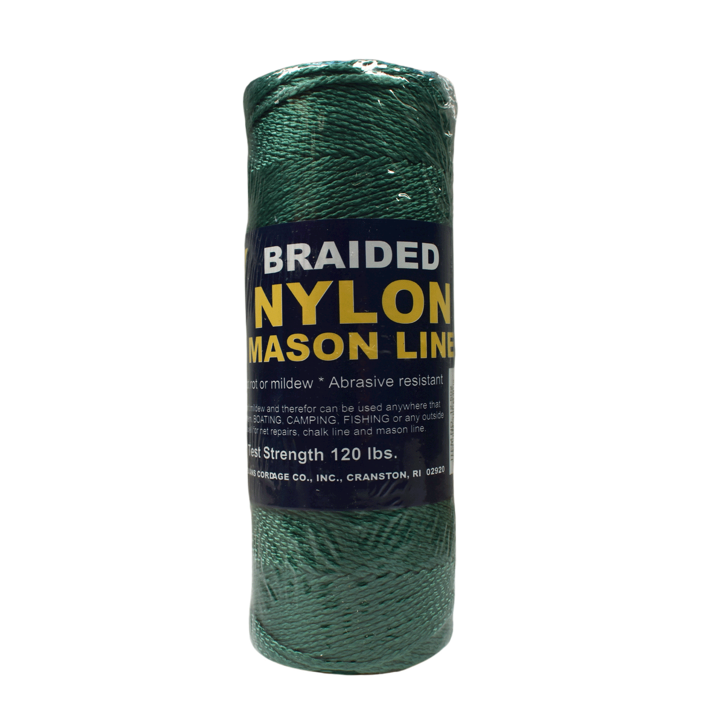 1.6 mm (1/16") #1 Green Braided Nylon Mason Line Twine/Cord Roll 500 feet