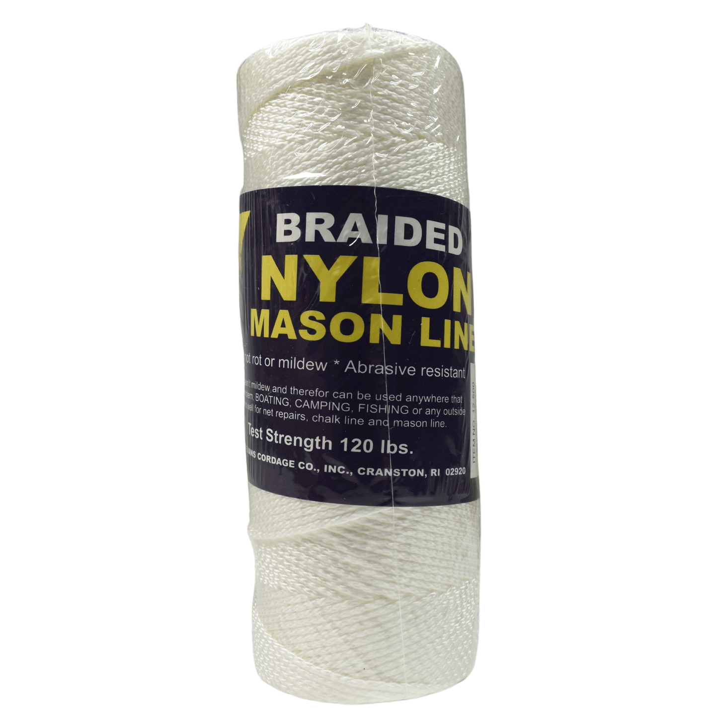 1.6 mm (1/16") #1 White Braided Nylon Mason Line Twine/Cord Roll 500 feet