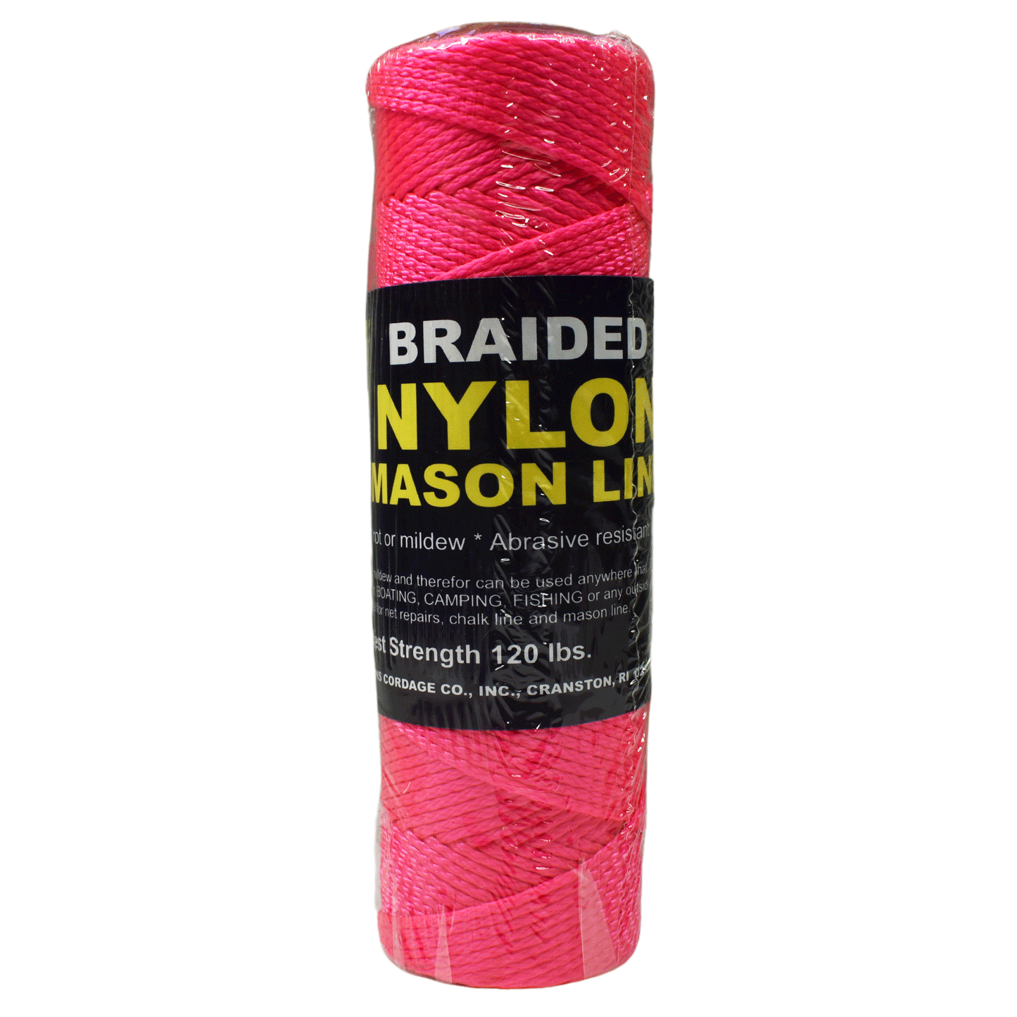 1.6 mm (1/16") #1 Pink Braided Nylon Mason Line Twine/Cord Roll 250 feet