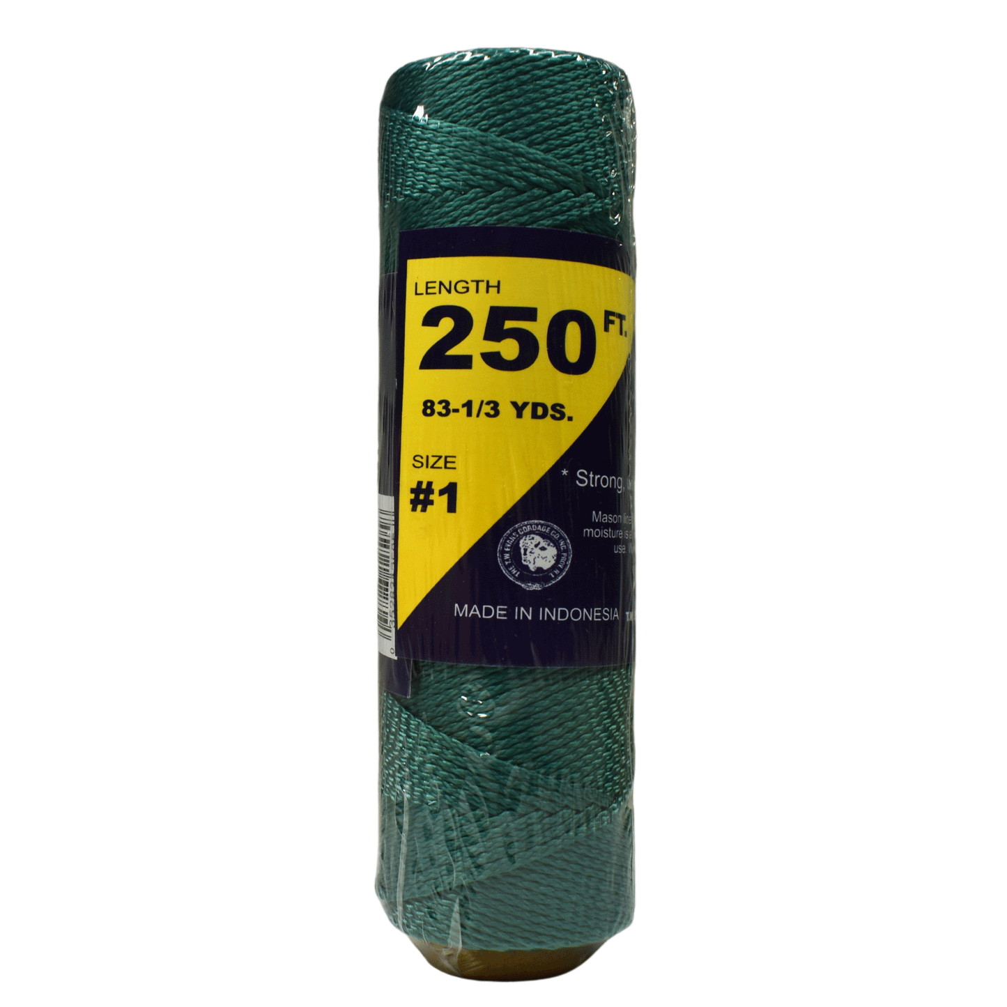 1.6 mm (1/16") #1 Green Braided Nylon Mason Line Twine/Cord Roll 250 feet