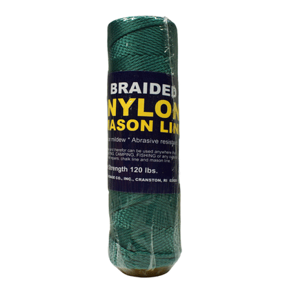 1.6 mm (1/16") #1 Green Braided Nylon Mason Line Twine/Cord Roll 250 feet