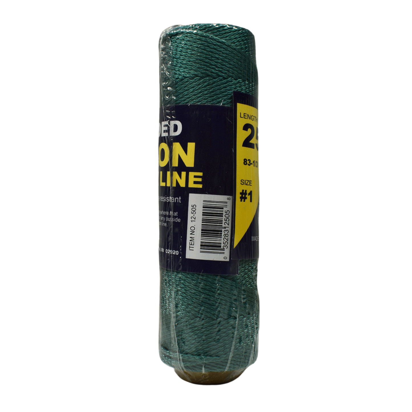 1.6 mm (1/16") #1 Green Braided Nylon Mason Line Twine/Cord Roll 250 feet