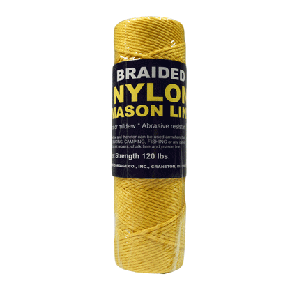 1.6 mm (1/16") #1 Yellow Braided Nylon Mason Line Twine/Cord Roll 250 feet