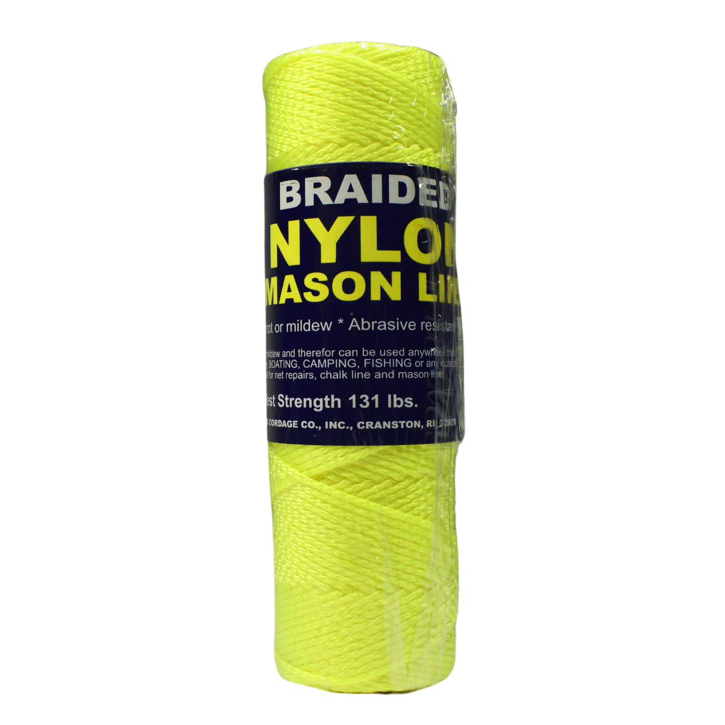 1.6 mm (1/16") #1 FL Yellow Braided Nylon Mason Line Twine/Cord Roll 250 feet