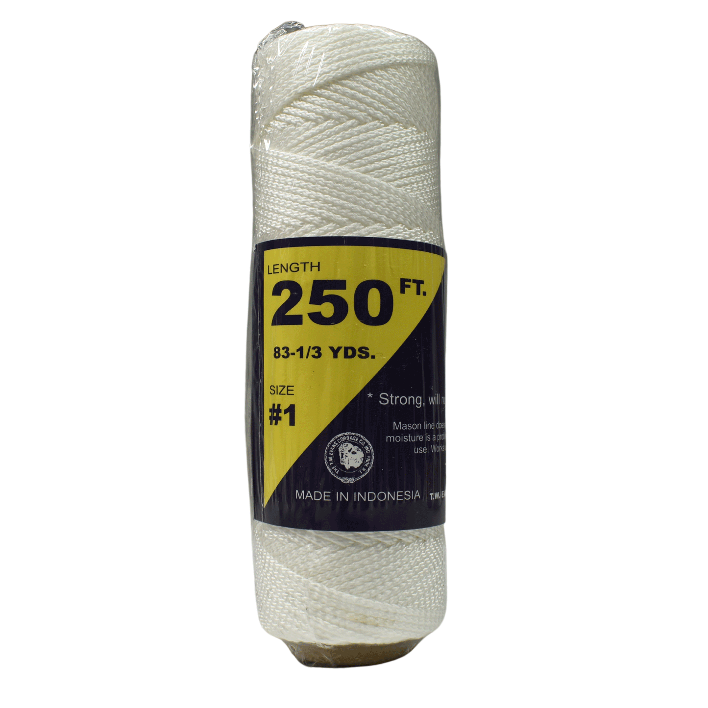 1.6 mm (1/16") #1 White Braided Nylon Mason Line Twine/Cord Roll 250 feet