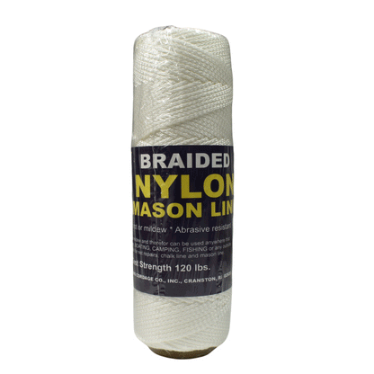 1.6 mm (1/16") #1 White Braided Nylon Mason Line Twine/Cord Roll 250 feet