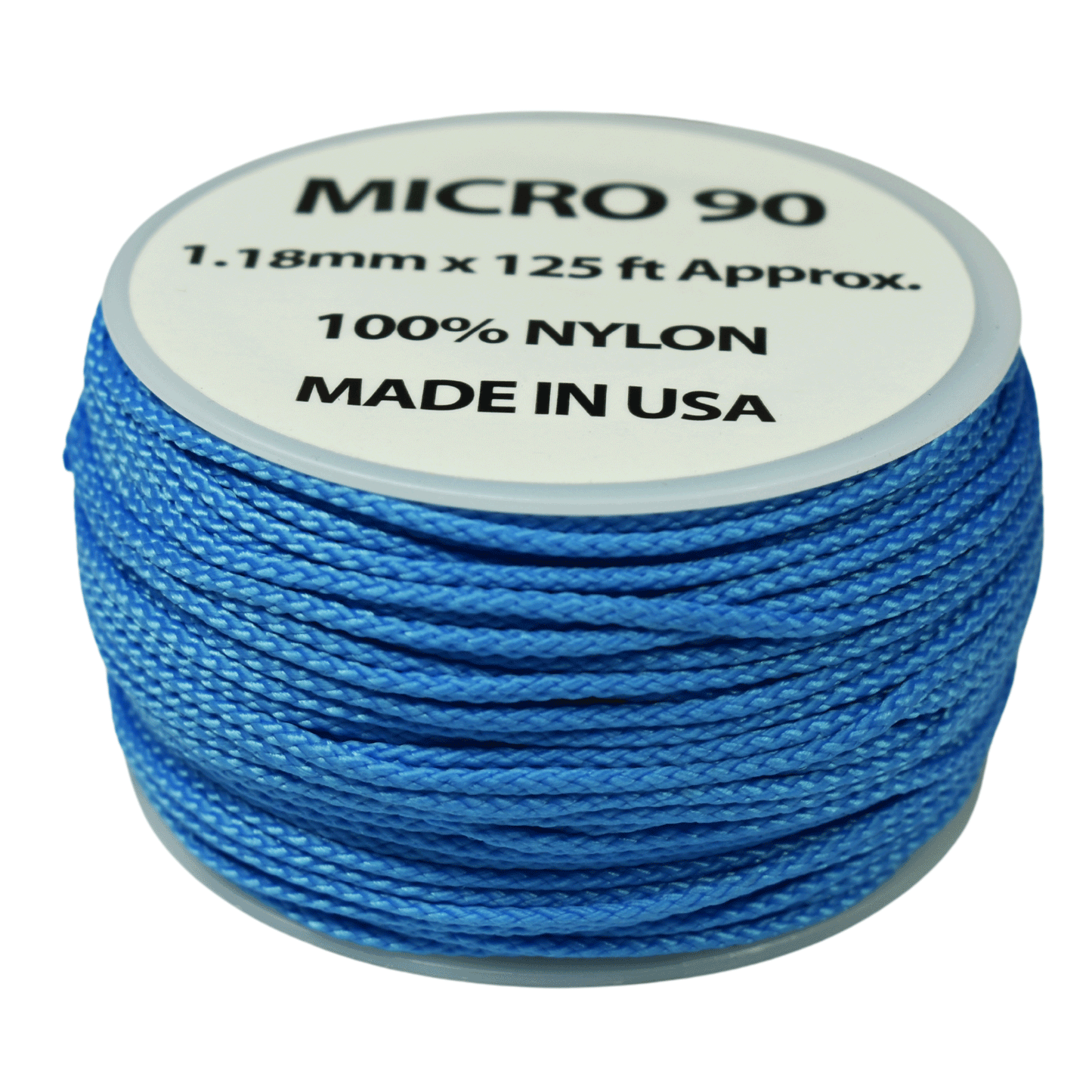 1.18 mm (3/64”) Micro Cord Colonial Blue Made in the USA Nylon/Nylon  (125 FT).