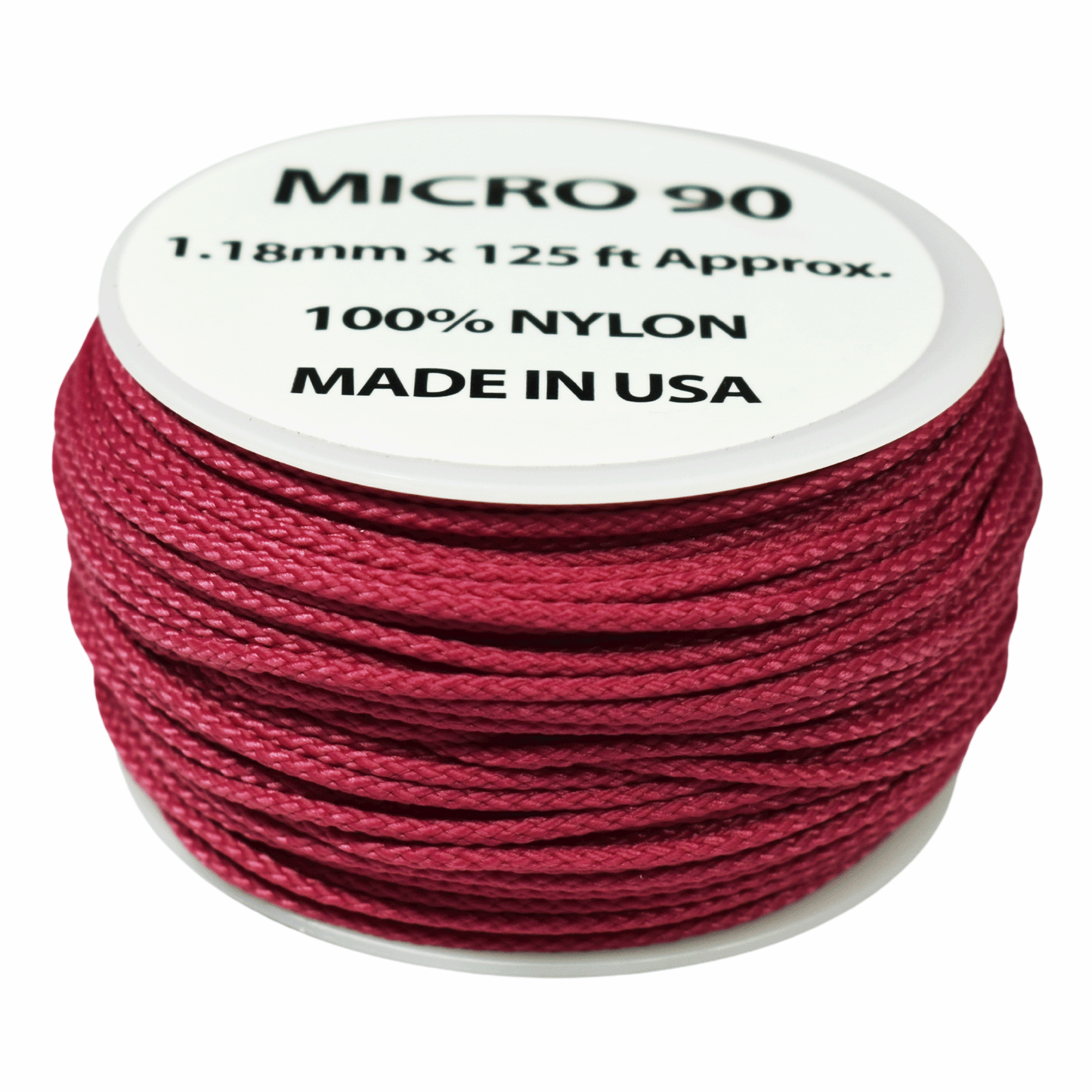 1.18 mm (3/64”) Micro Cord Fuchsia Made in the USA Nylon/Nylon (125 FT).