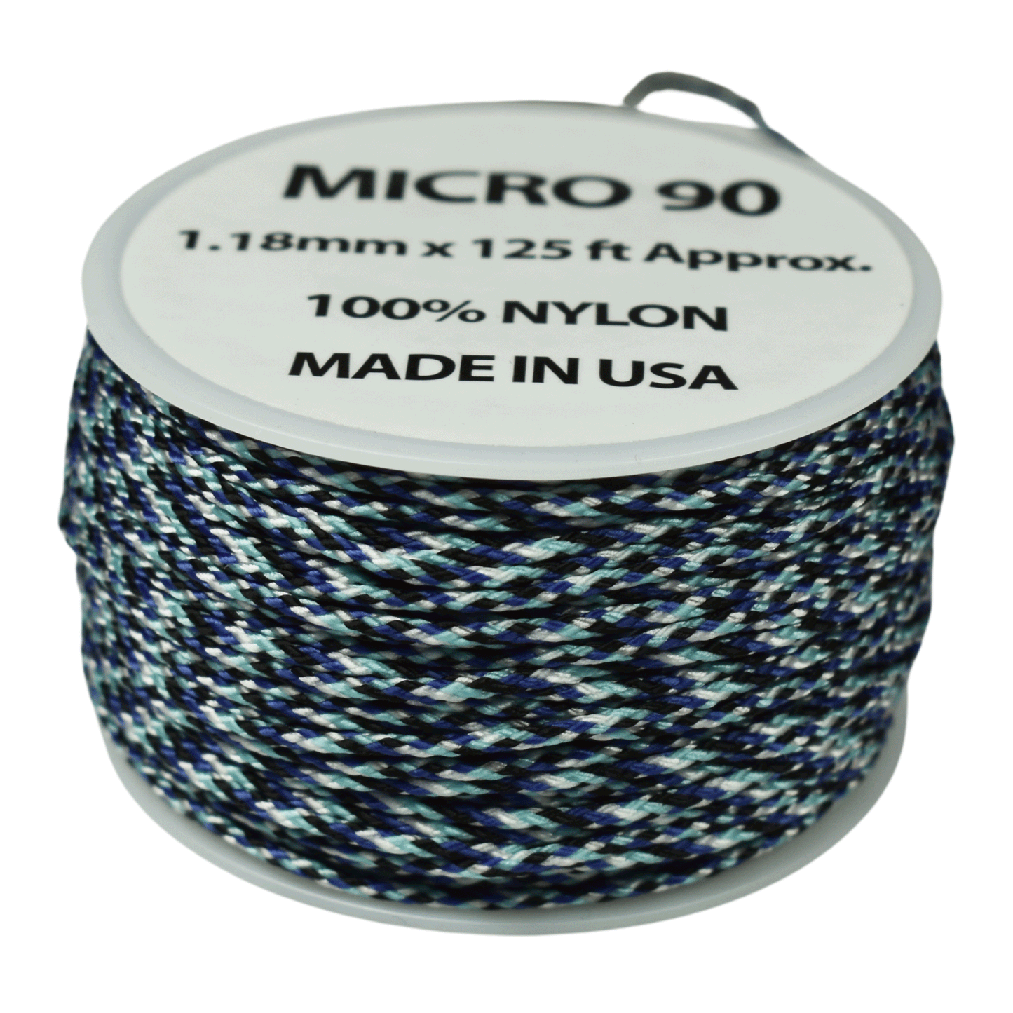 1.18 mm (3/64”) Micro Cord Lightning Made in the USA Nylon/Nylon (125 FT).