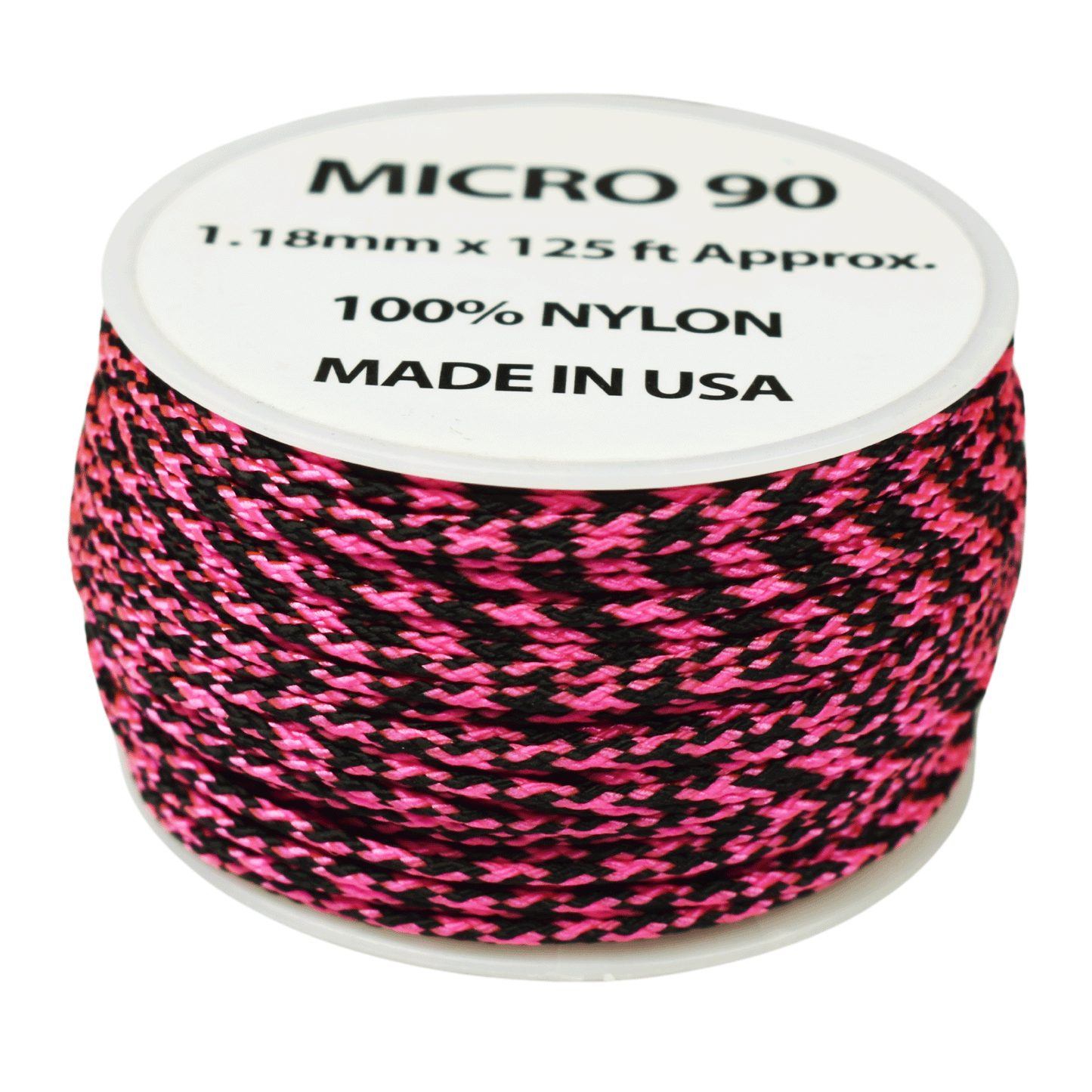 1.18 mm (3/64”) Micro Cord Rosa Noche Made in the USA Nylon/Nylon (125 FT).