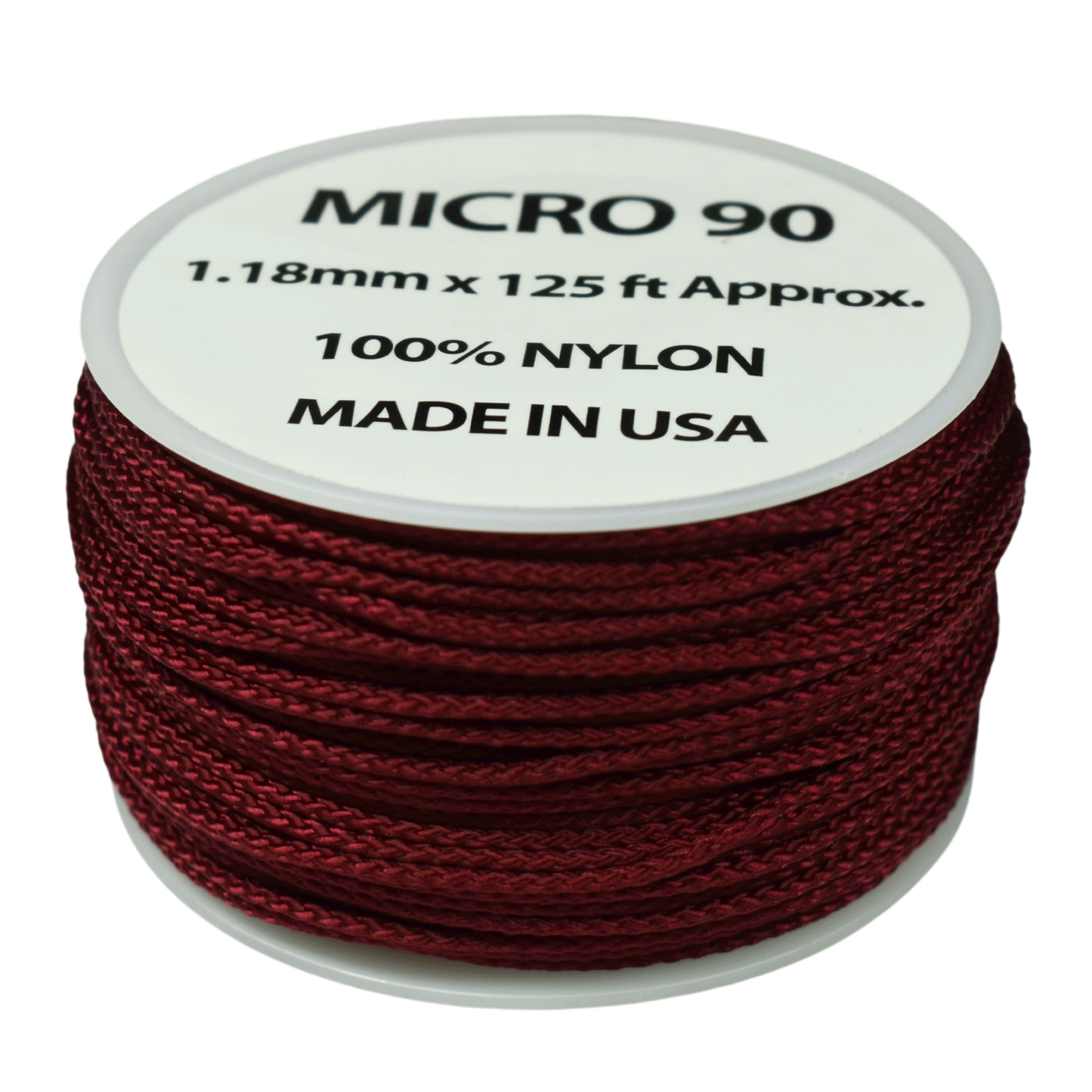 1.18 mm (3/64”) Micro Cord Burgundy Made in the USA  (125 FT).