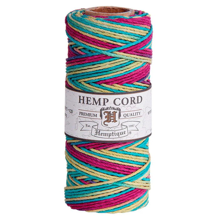 Variegated Bingo Hemp Twine/Cord Spool 162-323