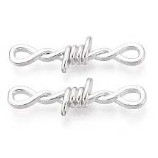 Zinc Alloy Silver Barbed Wire Bead/Charms (10 Pack)