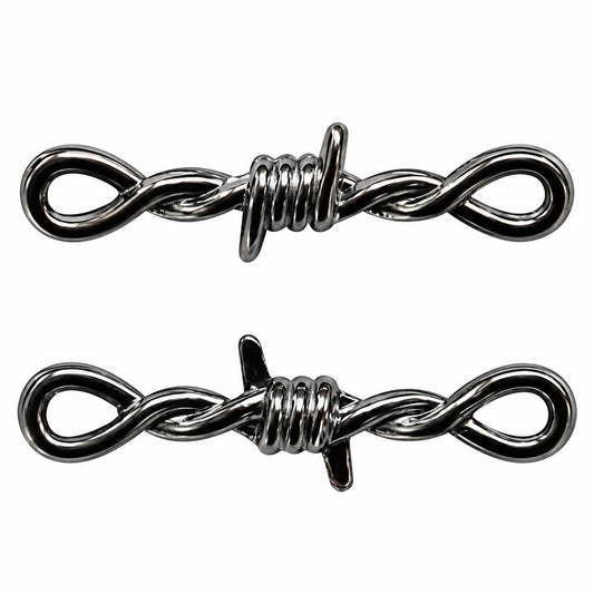 Zinc Alloy Silver Barbed Wire Bead/Charms (10 Pack) China