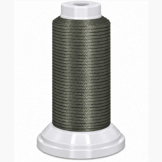 0.8 mm Olive/Gray Flat Waxed Polyester Cord/Thread 54.5 yd (50 m) 280-