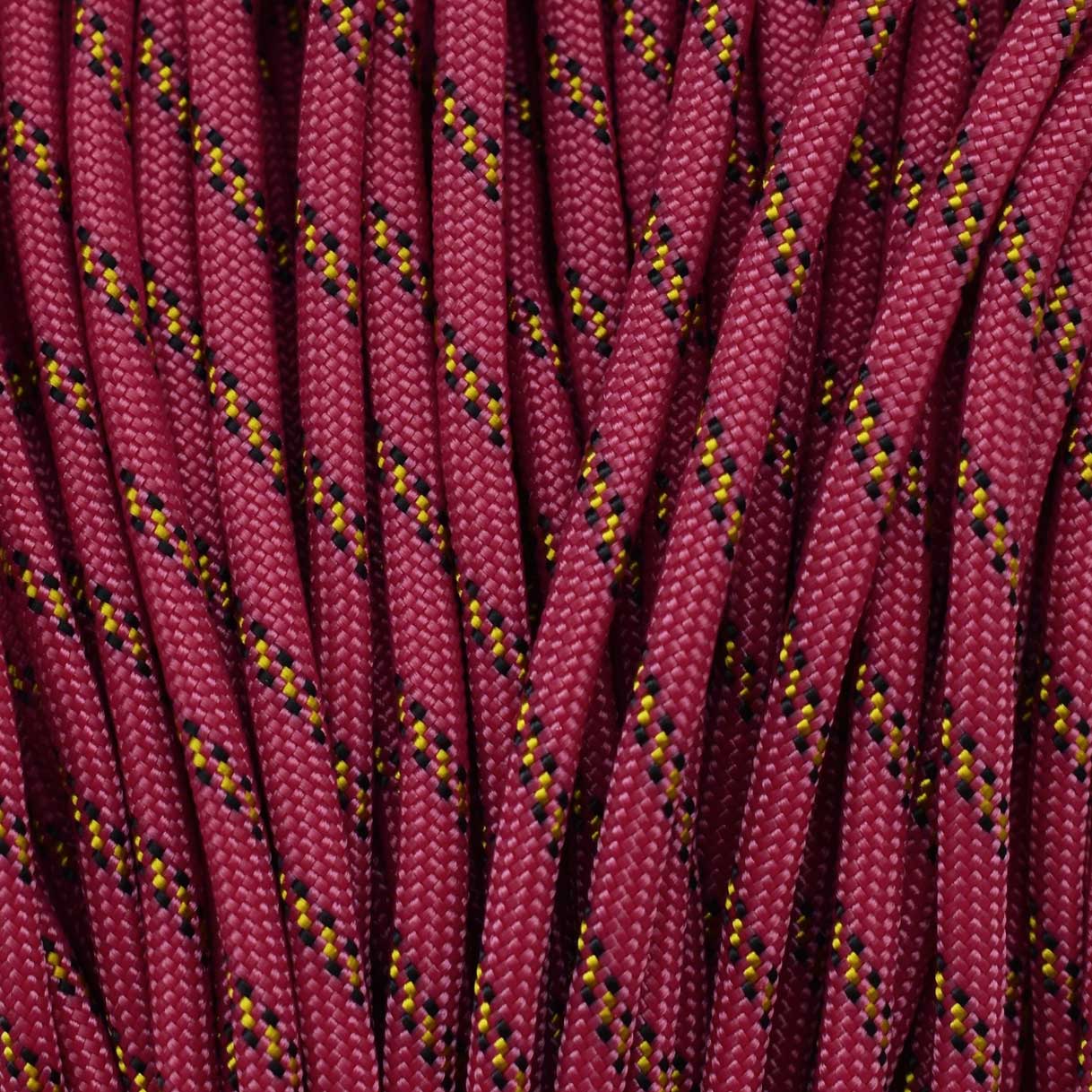 4 mm (5/32”) 550 Paracord Dahlia Made in the USA Nylon/Nylon (100 ft)