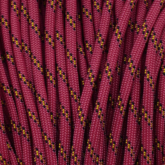4 mm (5/32”) 550 Paracord Dahlia Made in the USA Nylon/Nylon (100 ft) El Wood Braiding Co