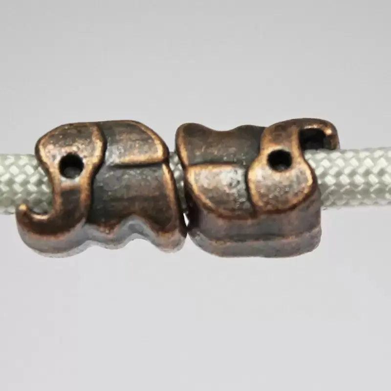 Antiqued Copper Elephant Bead (5 pack) - Paracord Galaxy