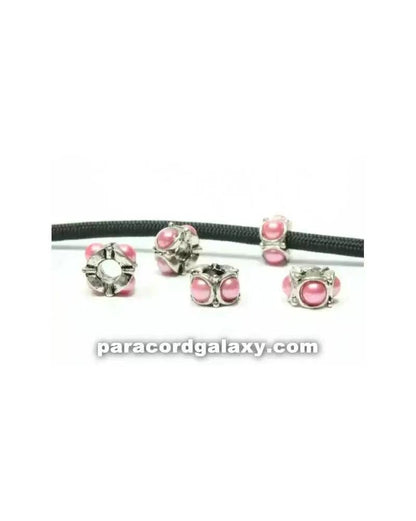 Bead Medium Pink Pearled (10 pack) - Paracord Galaxy