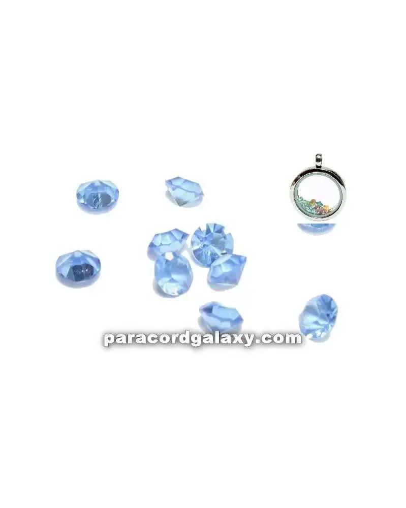 Birthstone Crystal Floating Charms Dark Blue (10 Pack) - Paracord Galaxy