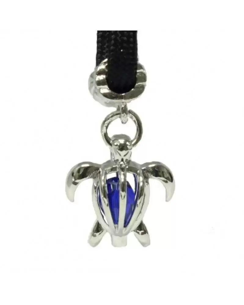 Blue Crystal Sea Turtle Charm (1 Pack) - Paracord Galaxy